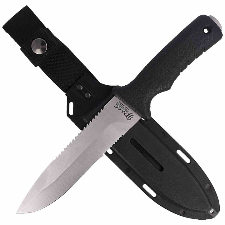 Cutit Outdoor 631, MAC Coltellerie, 170mm, otel Nitro-B, negru