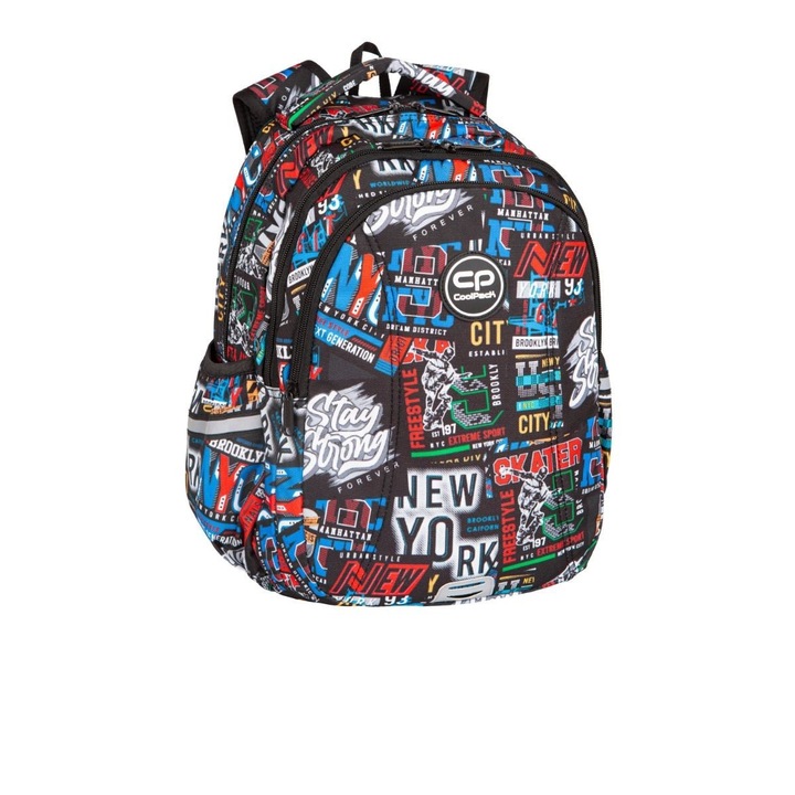 Iskolai hátizsák CoolPack, Joy, Big City, 28 x 39 x 17 cm, Többszínű