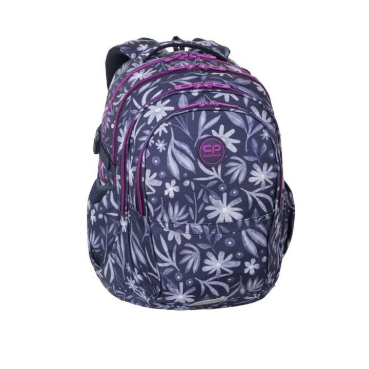 Iskolai hátizsák CoolPack, Factor, Félénk virág, 32 x 46 x 17 cm, Többszínű