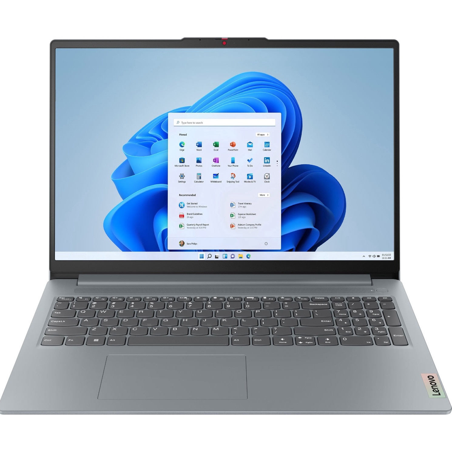 Laptop Lenovo IdeaPad Slim 3 15ABR8,, 15.6", FHD, IPS, procesor AMD Ryzen 7 7730U (8-core), AMD Radeon Graphics, 16GB DDR4, SSD 512GB, no os, gri