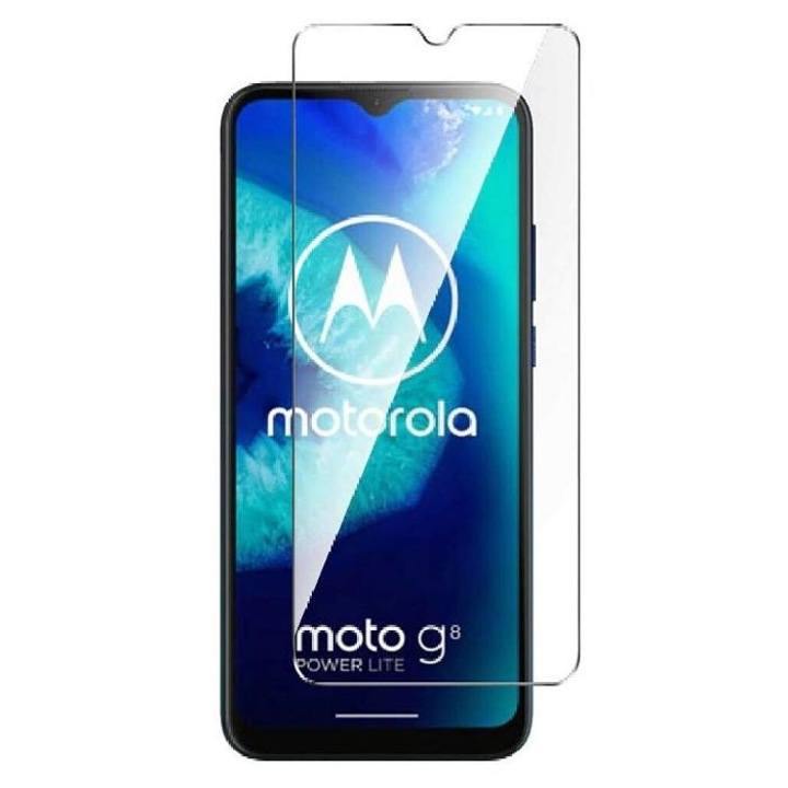 Стъклен протектор за дисплей MBX, За Motorola Moto G8 Power Lite, Прозрачен