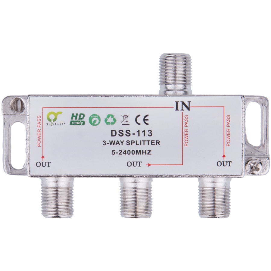 Divisore TV-SAT 3 Uscite Digitale Con Passaggio Tensione - Per Segnale TV E Satellite - Foto 6