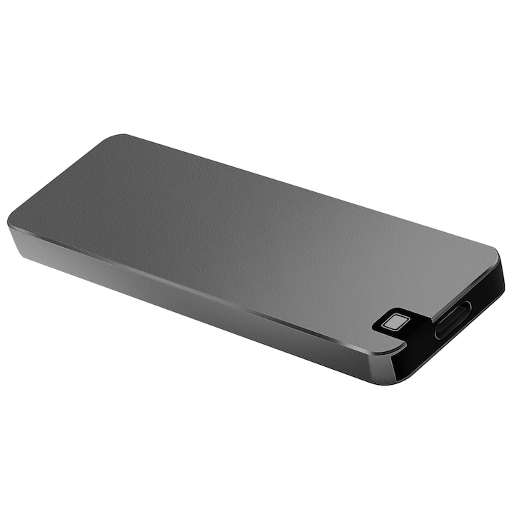 Външен хард диск SSD, A92, Алуминий, Преносим, USB 3.0, 4TB, Черен