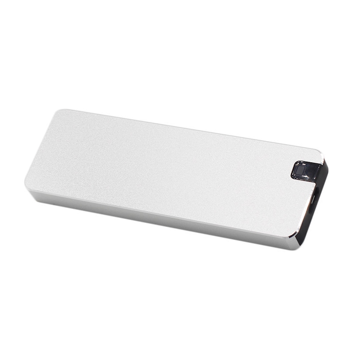 Külső merevlemez SSD, A92, alumínium, hordozható, USB 3.0, 2TB, ezüst