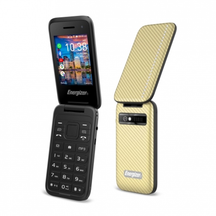Мобилен телефон Energizer E282S, златен