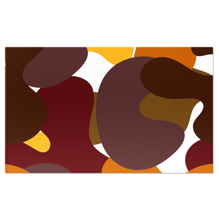 Tablou canvas cu model de camuflaj, culori tomnatice, abstract, multicolor 90x60