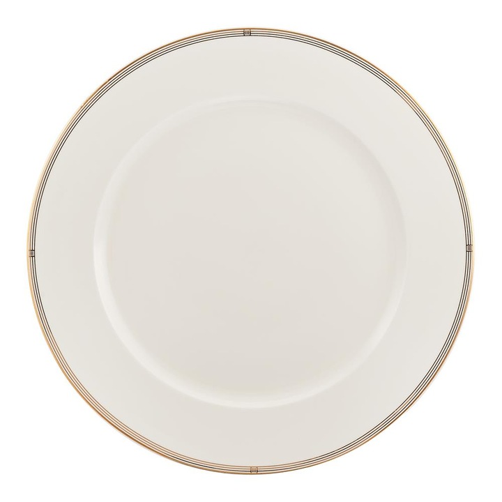 Farfurie, Villa Italia, Ceramica, 27 cm, Alb/Bej