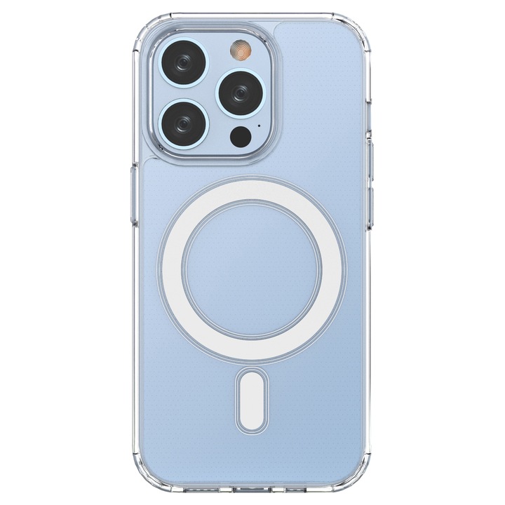 Твърд Кейс за Apple iPhone 15, Magsafe, Удароустойчив, Прозрачен