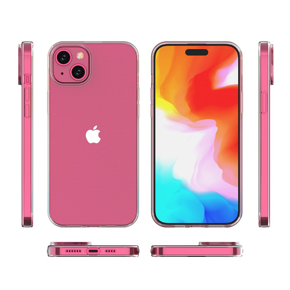 Carcasa Ultra Clear compatibila cu iPhone 15 Plus, TPU, 0.9mm, Transparent