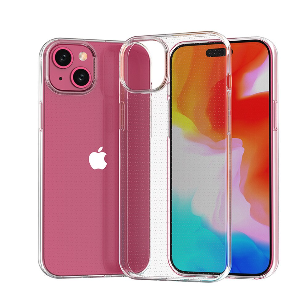 Carcasa Ultra Clear compatibila cu iPhone 15 Plus, TPU, 0.9mm, Transparent