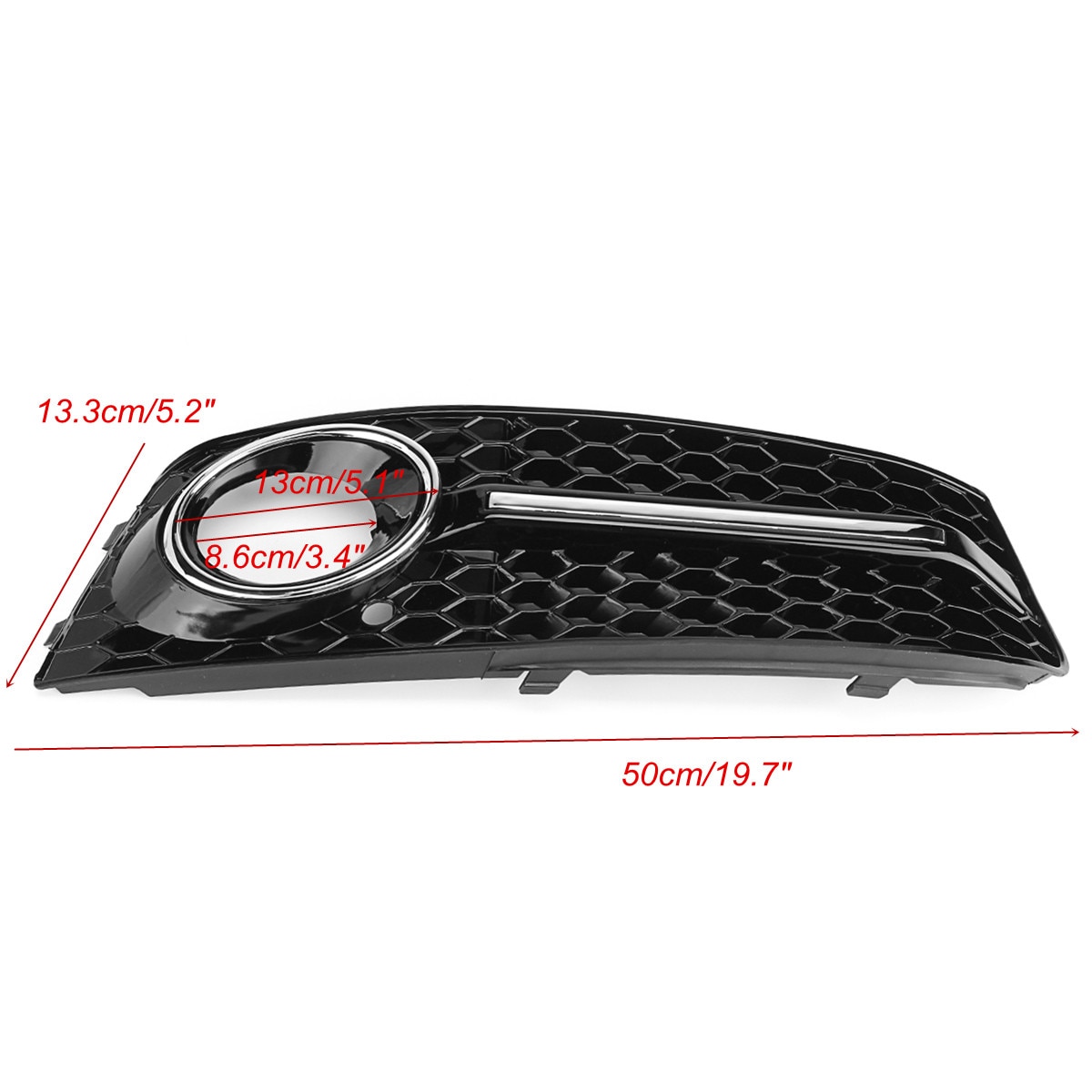 Produktbild von JTWMTY Seitentürteile Glänzend Schwarz Chrom Auto Türgriff Abdeckung Aufkleber Styling Zubehör Für Audi A4 B8 2009-2015 2016(C