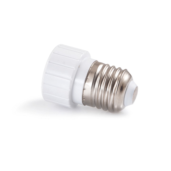 Adaptor pentru becuri LED, transformator de la soclu E27 la soclu GU10