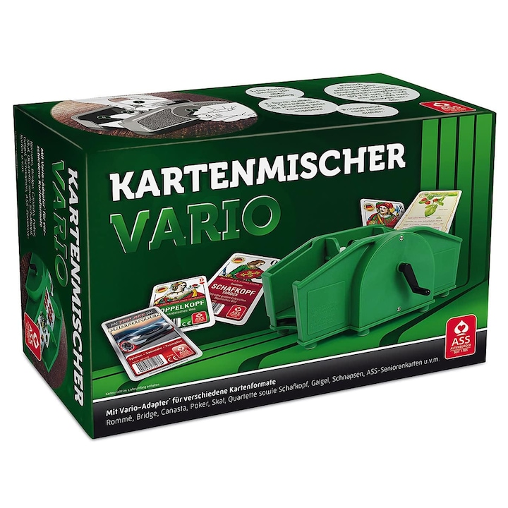 Машина за разбъркване на карти JUP Kartenmischer Vario 7740335 1-96, Зелен, 24.5 x 15.5 см