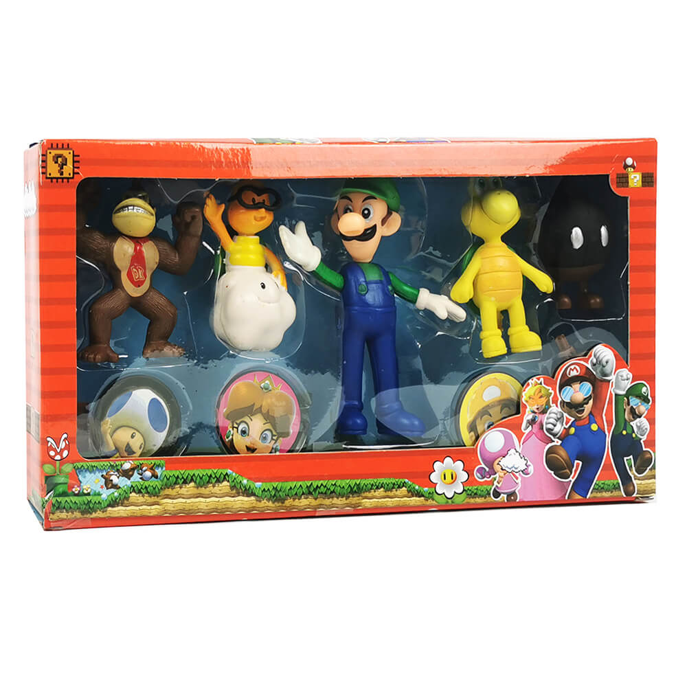 Комплект Фигури Супер Марио, Super Mario, Със значки - eMAG.bg