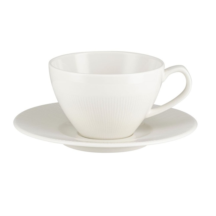 Set cafea, Villa Italia, Ceramica, 220 ml, Alb