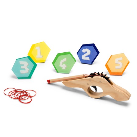 Пистолетът с ластици, игра за стрелба по мишена, BS Toys - eMAG.bg