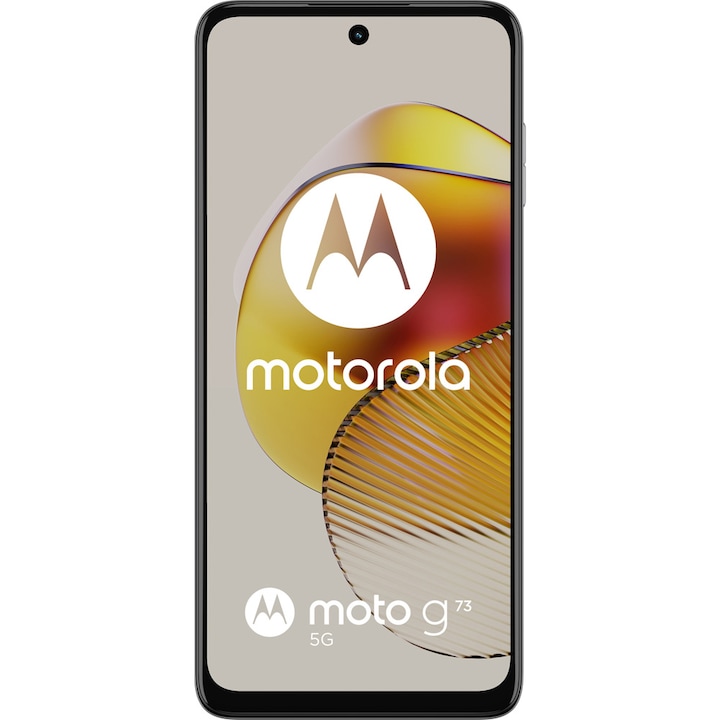 Мобилен телефон Motorola Moto g73, Dual SIM, 8GB RAM, 256GB, 5G, Lucent White