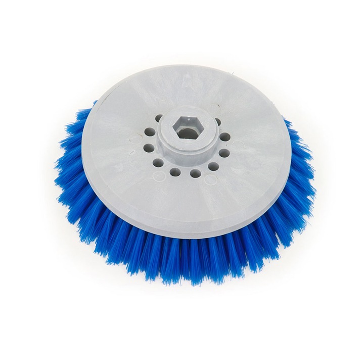 Nilfisk tárcsakefe, 9097242000, átmérő 165 mm, Nilfisk Advance Micromatic 13E padlómosógéphez, Kék kefék