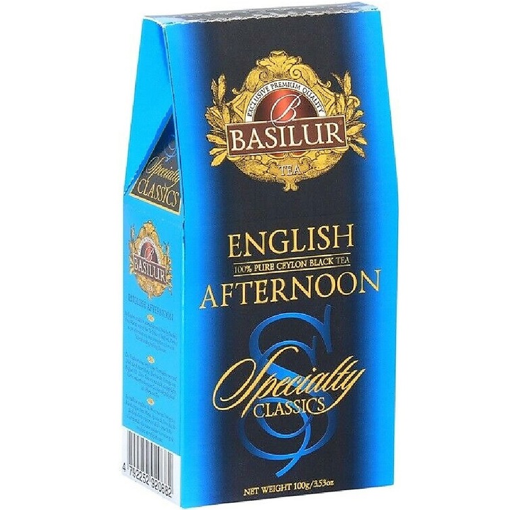 Ceai negru pur de ceylon English Afternoon, "colectia Specialty Classics", cutie carton refill, 100g, Basilur Tea