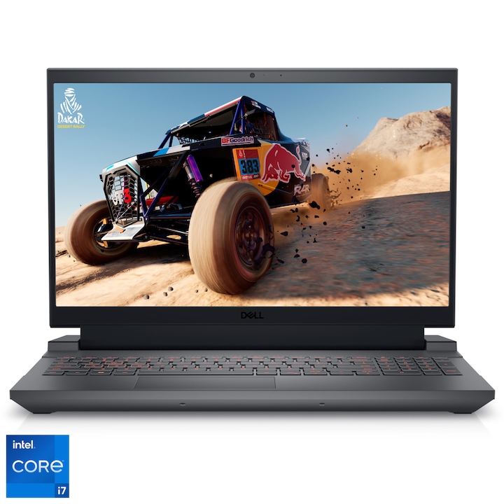 Лаптоп Gaming Dell Inspiron G15 5530, Intel® Core™ i7-13650HX, 15.6", Full HD, 165Hz, 16GB, 512GB SSD, NVIDIA® GeForce® RTX™ 4050 6GB, Ubuntu, Dark Shadow Gray