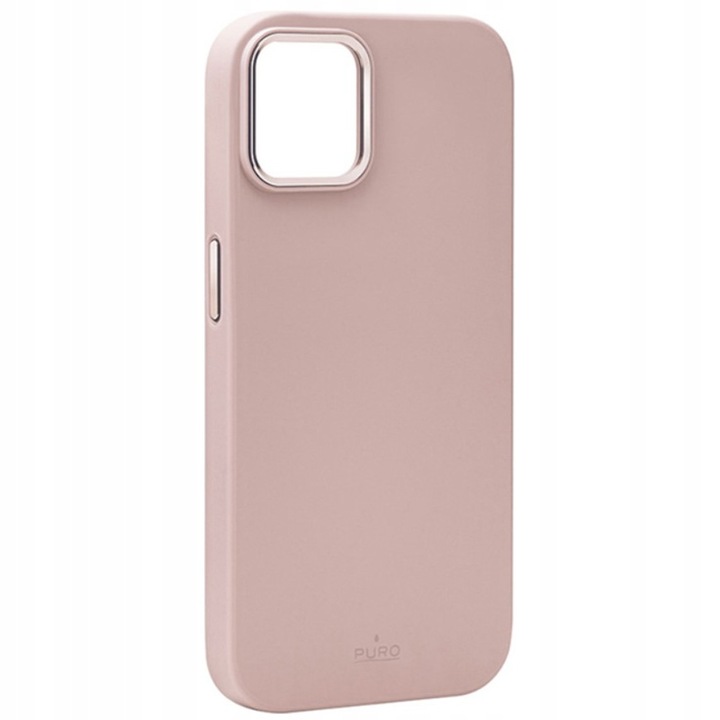 Husa de protectie pentru iPhone 15, Puro, Silicon, Roz