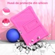 Tableta pentru copii de 10 inch, marca LULUGTI, cu Android 13, 6 GB RAM, 128GB ROM, rezolutie 1280x800, tableta pentru copii cu control parental, software pentru copii preinstalat, suport pentru WiFi si Bluetooth, Roz