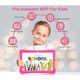 Tableta pentru copii de 10 inch, marca LULUGTI, cu Android 13, 6 GB RAM, 128GB ROM, rezolutie 1280x800, tableta pentru copii cu control parental, software pentru copii preinstalat, suport pentru WiFi si Bluetooth, Roz