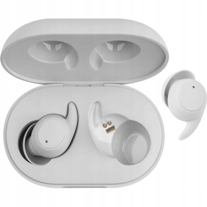 Casti Wireless DeFunc True Lite, Bluetooth 5.3, ENC, 20h autonomie, roz, etui inclus