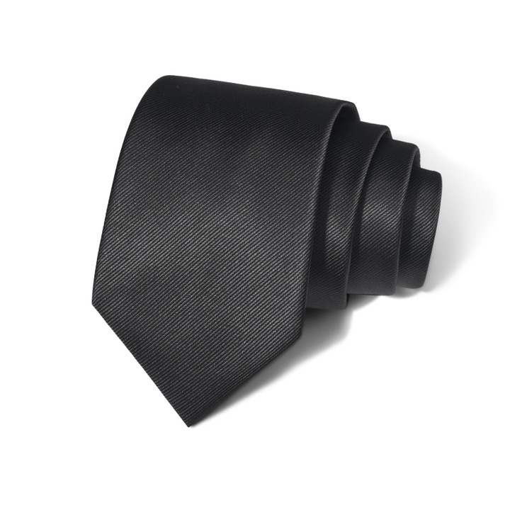 Cravata neagra din matase 148x 7.5x 3.5 cm