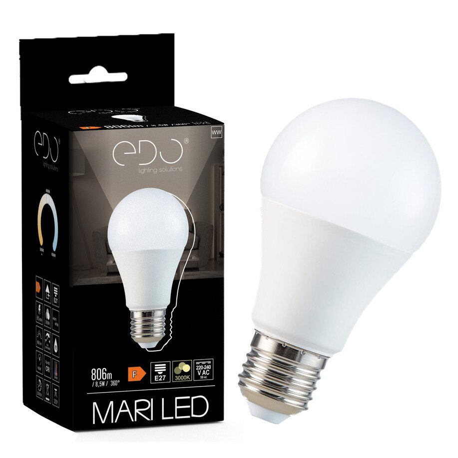 LED Bulbs: LED Bulb 8.5W E27 A60 Thermoplastic 6500K