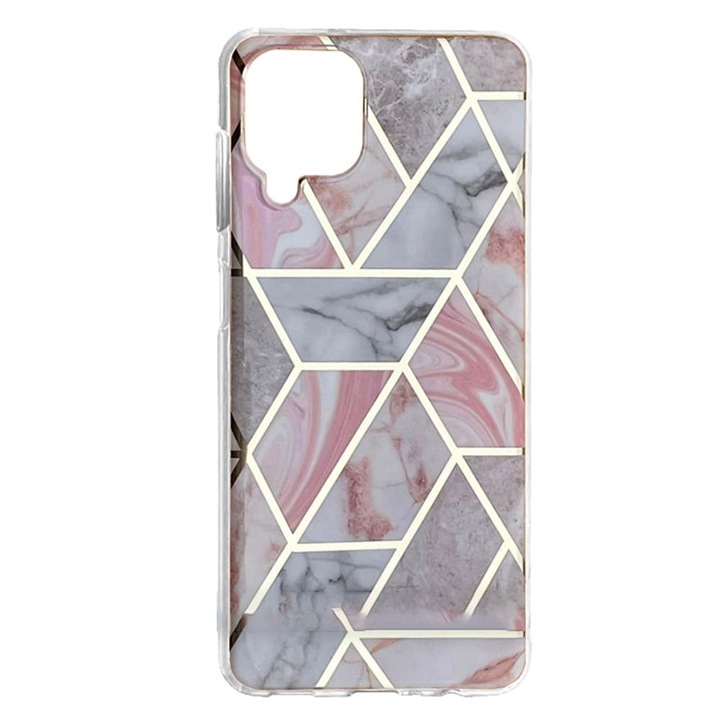 Husa pentru iPhone 15 Pro - Techsuit Marble Series - Pink Hex