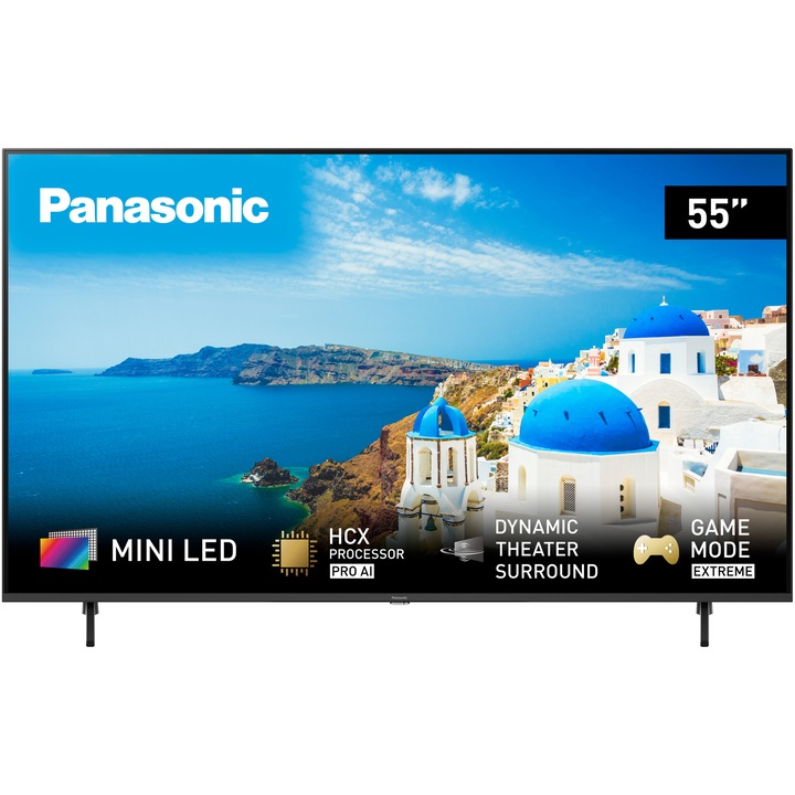 Televizor Panasonic Mini LED TX-55MX950E, 139 cm, Smart, 4K Ultra HD, 100 Hz, Clasa G (Model 2023)