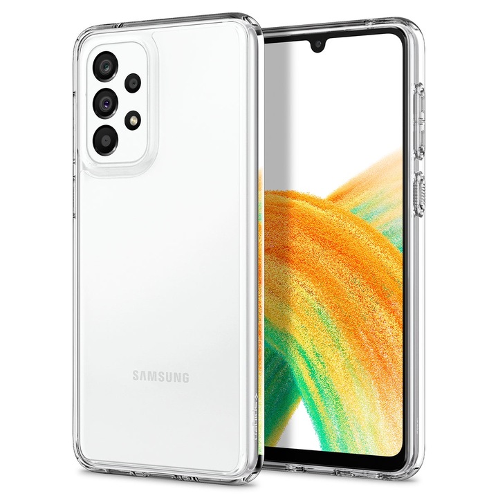 Husa Premium Spigen Ultra Hybrid, Compatibila Cu Samsung Galaxy A33 5g, Crystal Clear