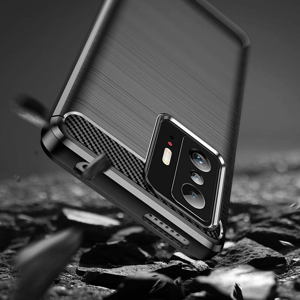 Husa pentru Xiaomi 11T / 11T Pro - Techsuit Carbon Silicone - Black