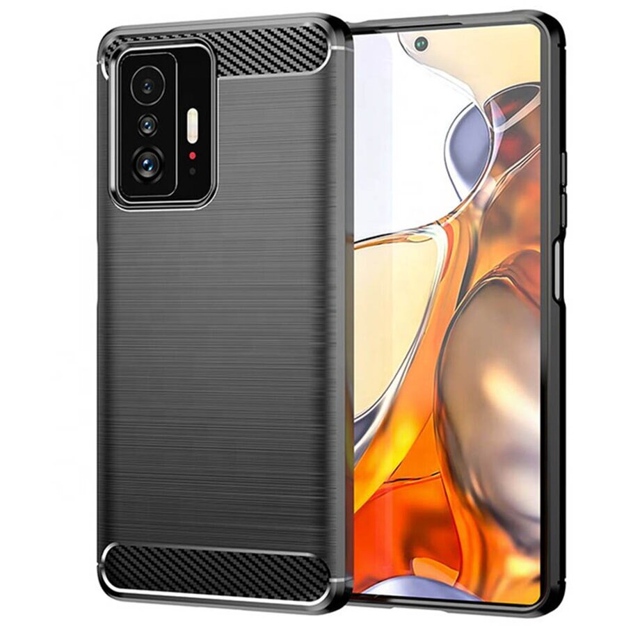 Husa pentru Xiaomi 11T / 11T Pro - Techsuit Carbon Silicone - Black