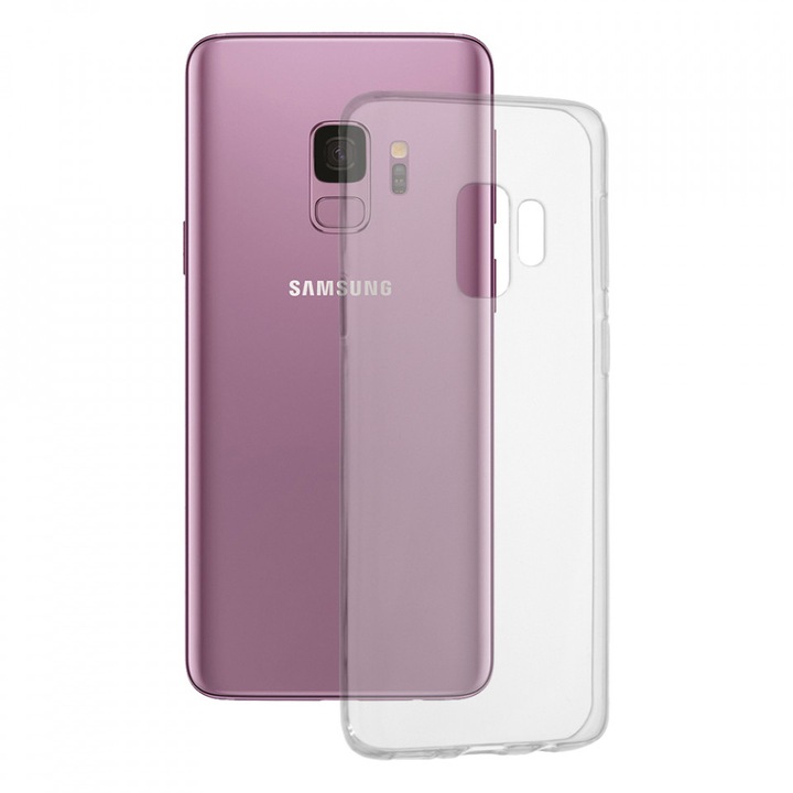 Кейс за Samsung Galaxy S9, Techsuit Clear Silicone, Transparent