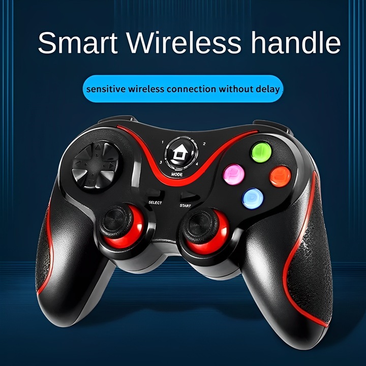 Gamepad Bluetooth Pentru Telefon, Tableta, PC, Smart TV, P3, P4, Cu Acumulator