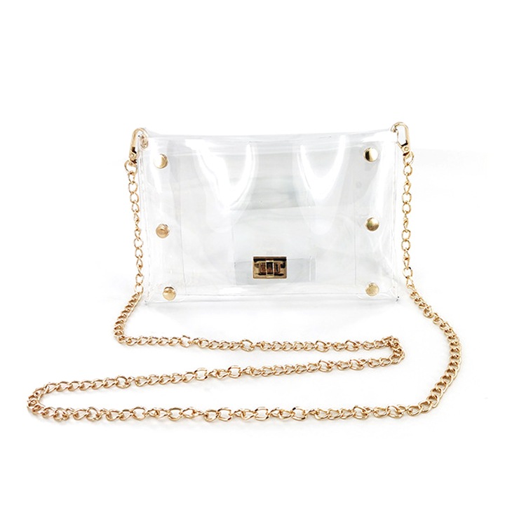 Női táska, Jormftte, PVC, átlátszó