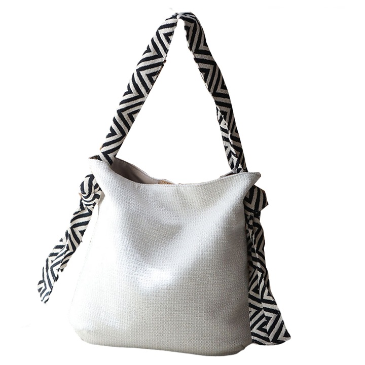 Pamut táska, modern dizájn, többszínű, női