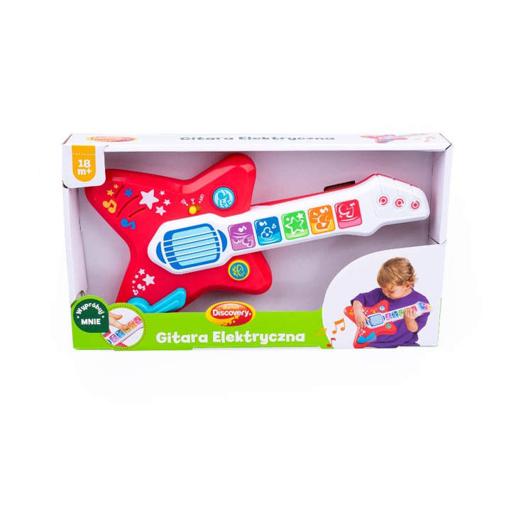 Gyerek játékgitár, Dumel, Műanyag, Többszínű