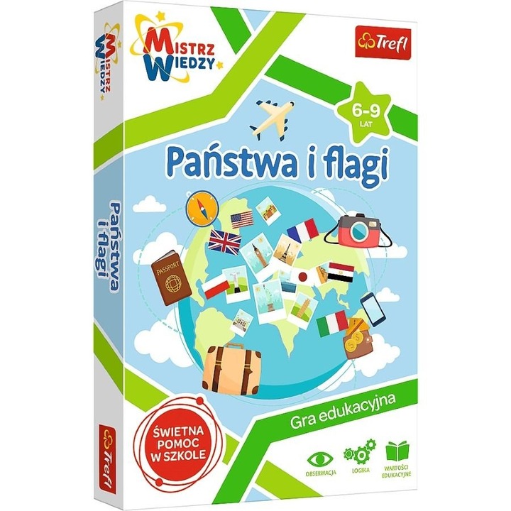 Игра за държава и флаг, Trefl, Multicolor