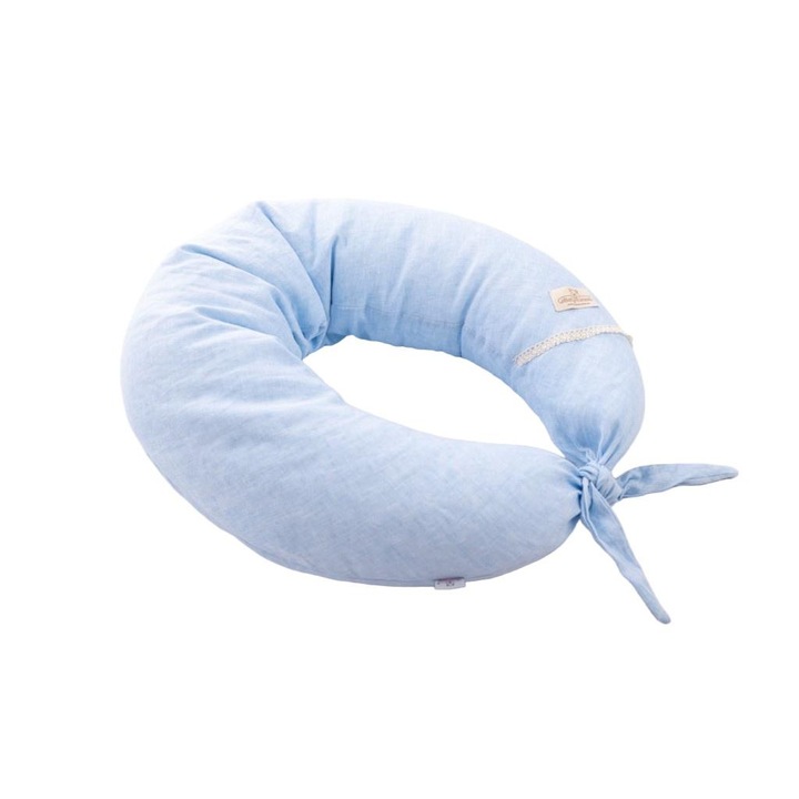 Perna de sarcina, BabyMatex, Poliester, 190 cm, Albastru
