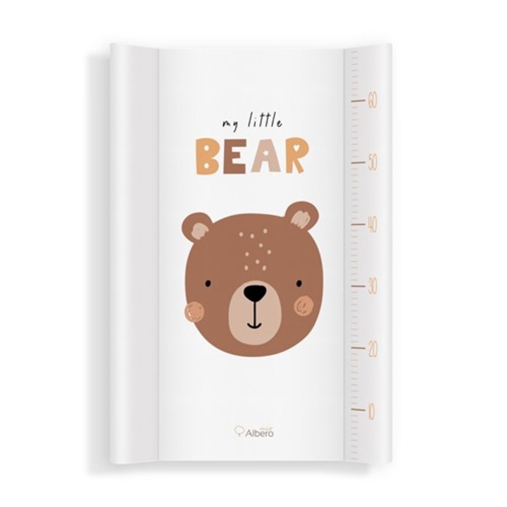 Saltea pentru infasat, Albero Mio, MDF, Alb