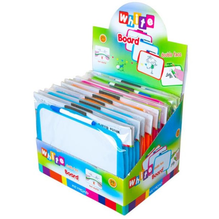 Tabla de stergere uscata KEYROAD cu marker 25x18cm p20 pret mix pentru 1 buc