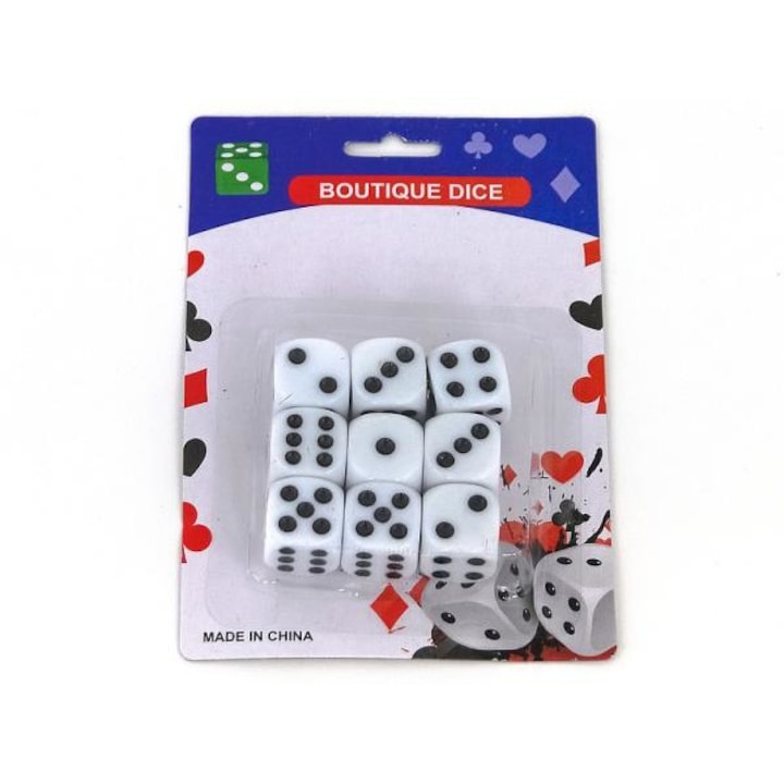 Dobókocka, fekete/fehér