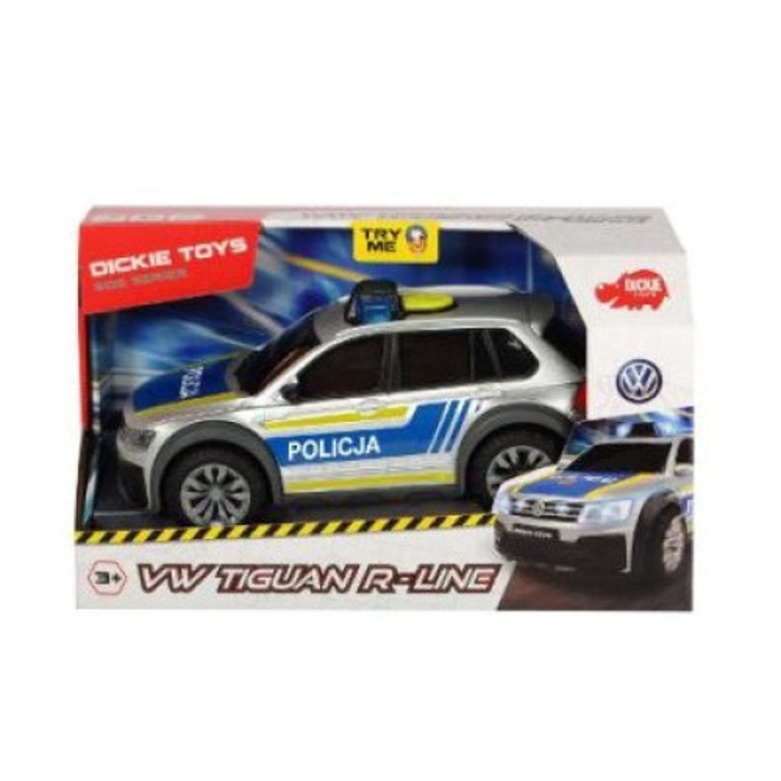 Dickie SOS VW TIGUAN R-LINE rendőrautó fénnyel és hanggal