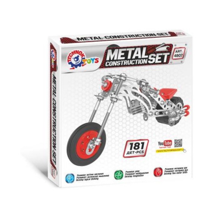 Конструктор TechnoK, 181 части, Многоцветен, Над 5 години