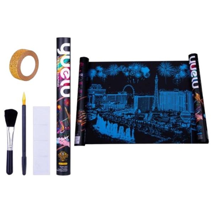 Las Vegas scratch játék, 75 x 52 cm, többszínű