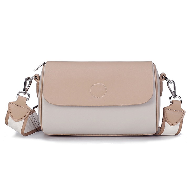 QttvbTna crossbody táska, PU, fehér, 20x11x13cm