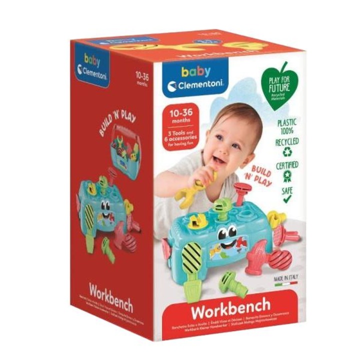 Интерактивна бебешка играчка, Clementoni, 10-36 месеца, 24 x 15 x 15 cm, Многоцветна